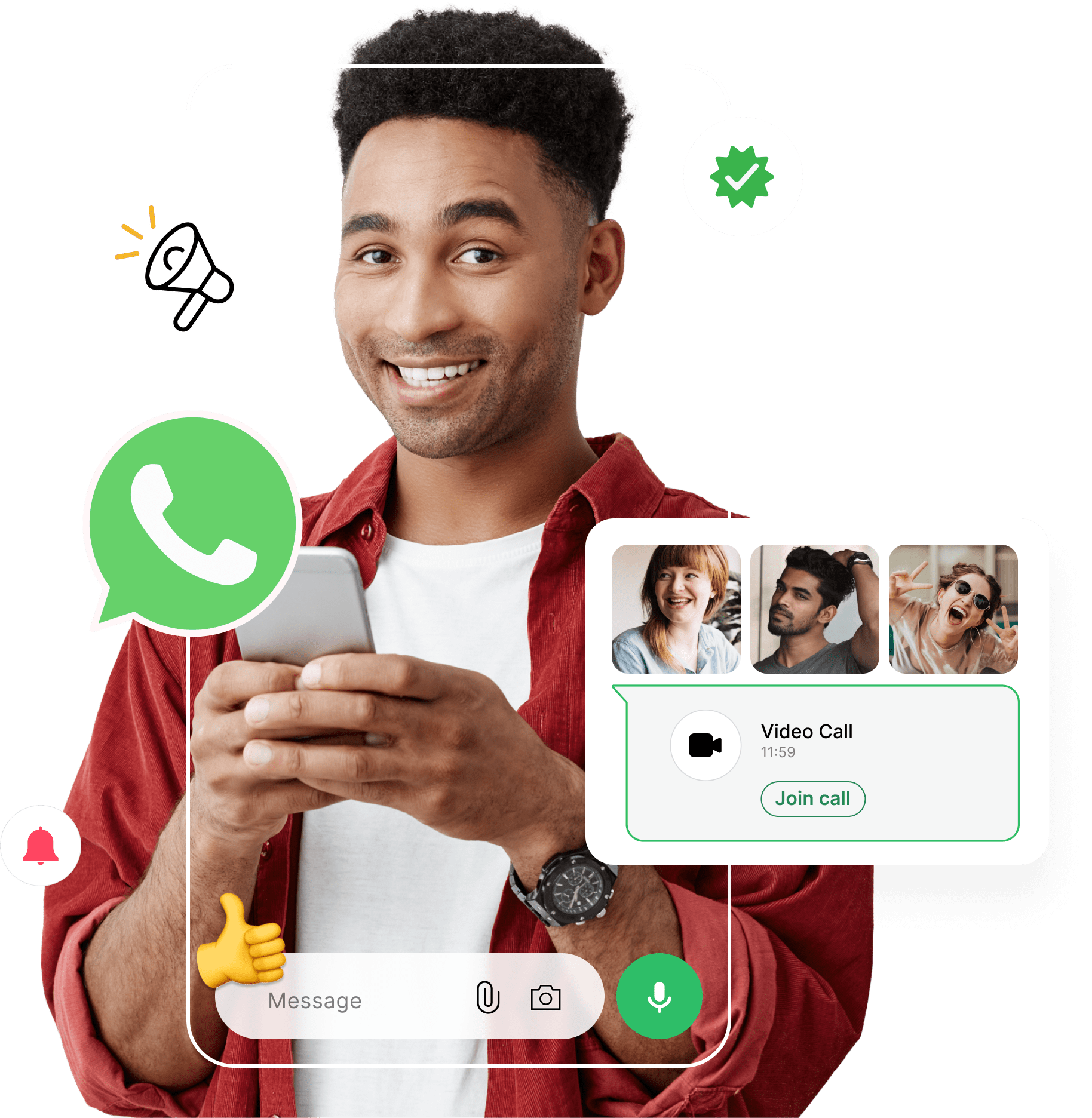 WhatsApp Cloud API Illustration